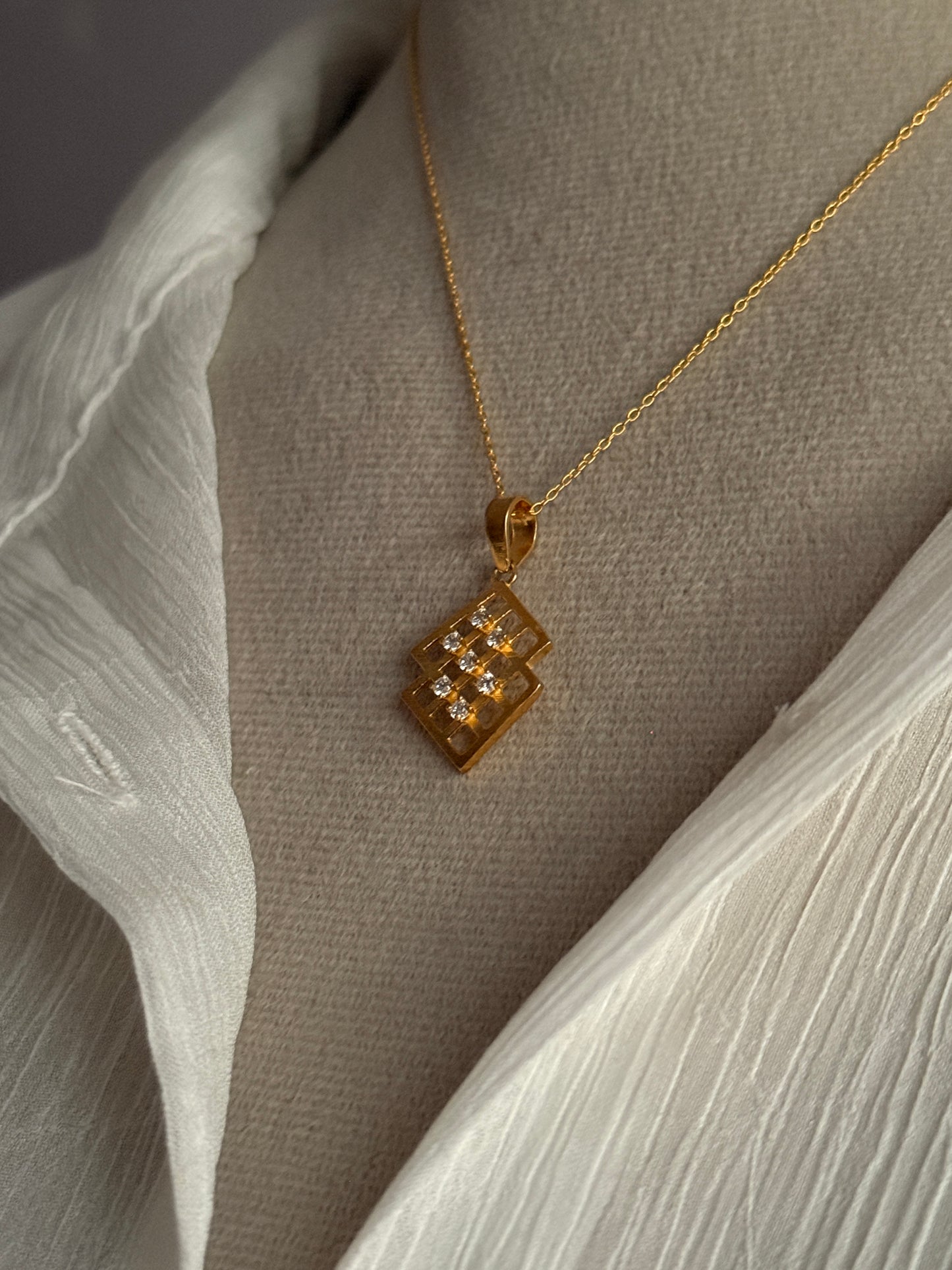 Karma Gold Plated Silver 925 Sterling Silver Pendant