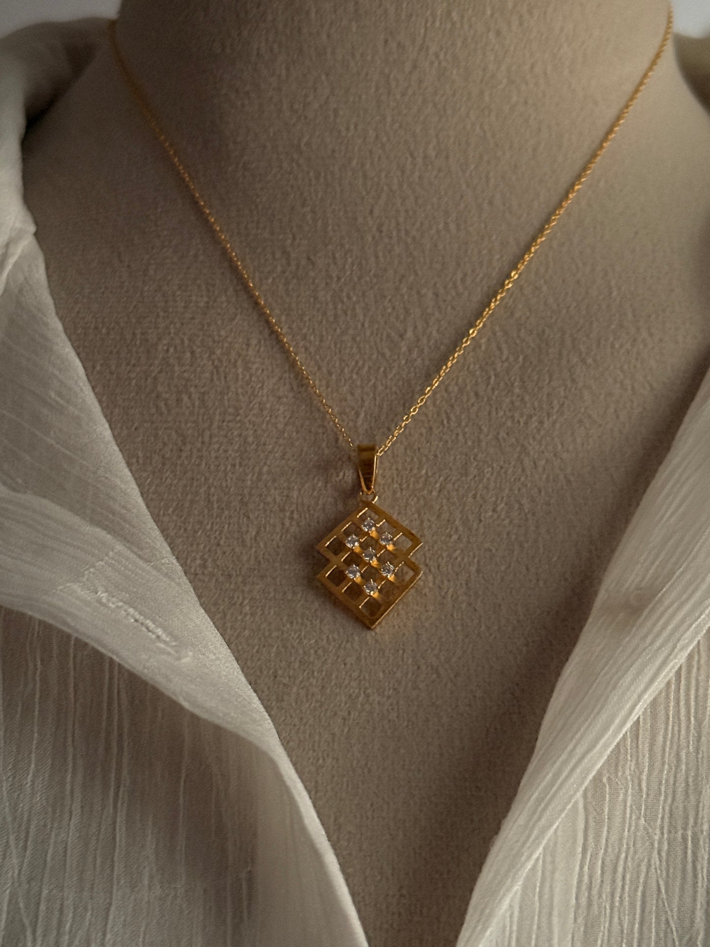 Karma Gold Plated Silver 925 Sterling Silver Pendant