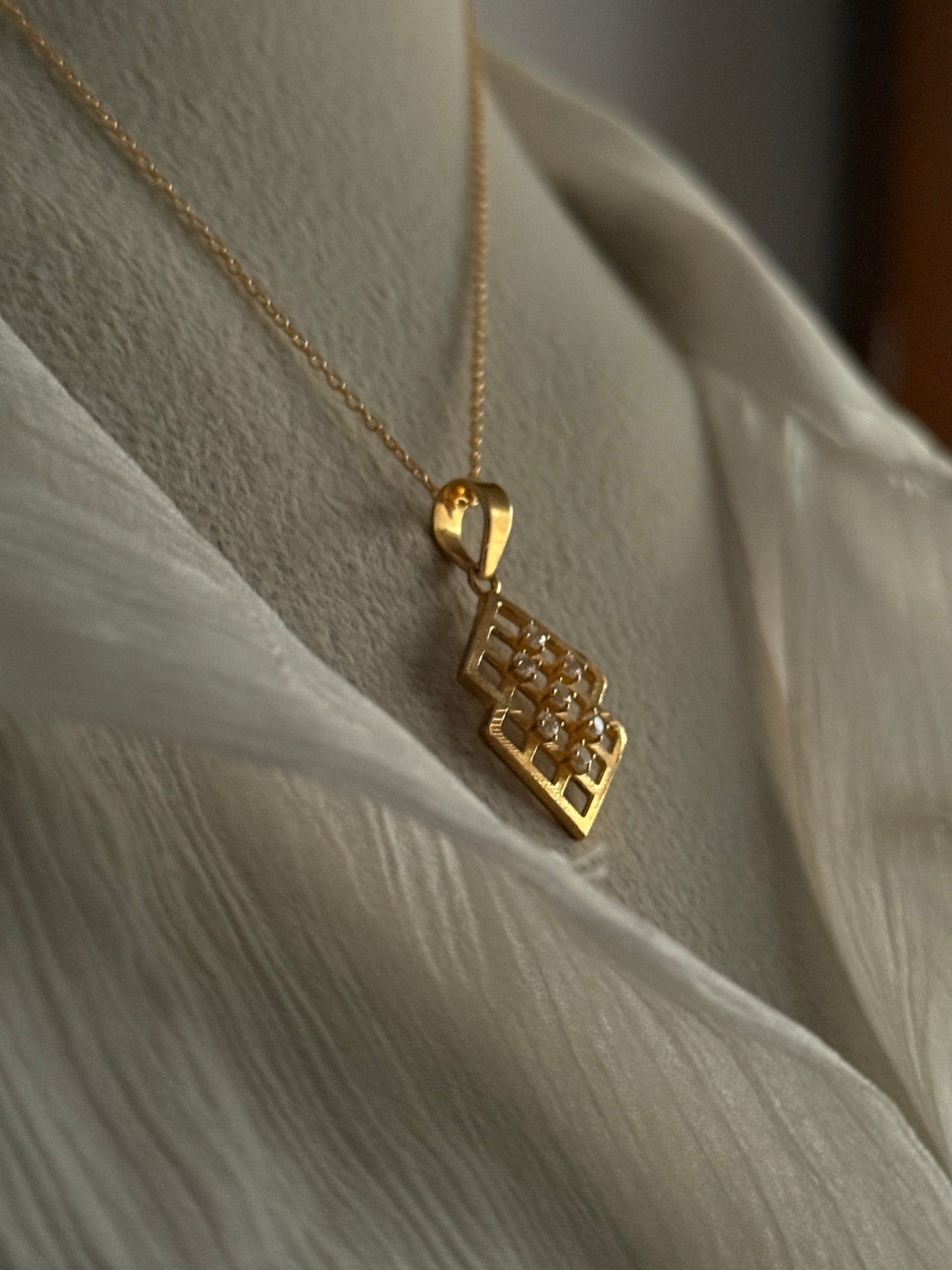 Karma Gold Plated Silver 925 Sterling Silver Pendant