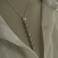 Pink Tourmaline Pear Straight 925 Sterling Silver Pendant