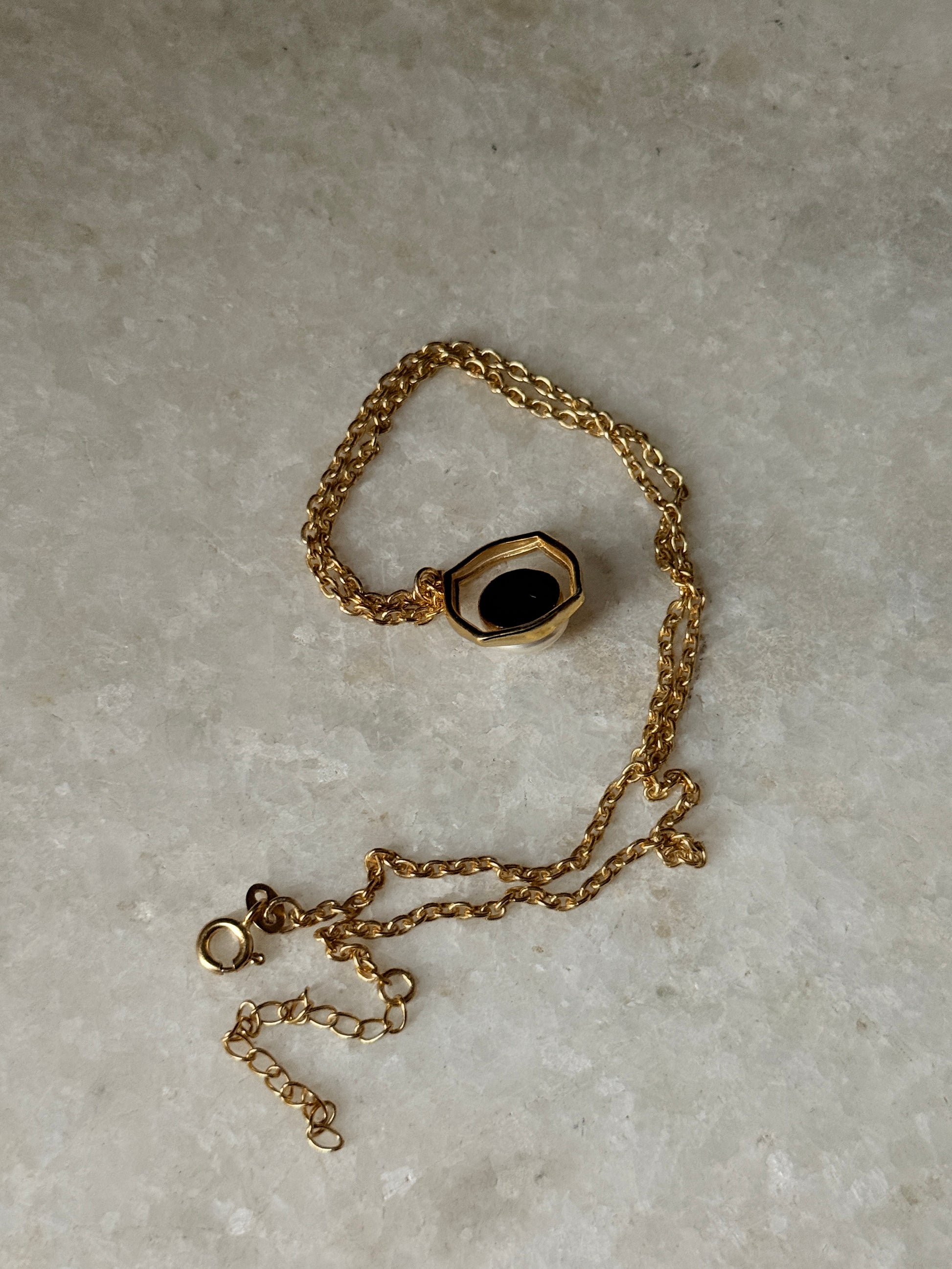  artisan made 925 sterling silver gold plated pearl necklace