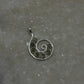 Green Tourmaline Spiral 925 Sterling Silver Pendant