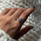 Labradorite Pear Tribal Boho Band  925 Sterling Silver Ring