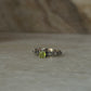 Peridot Solitaire Vintage Style Band 925 Sterling Silver Ring