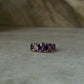 Vintage Style AAA Amethyst Oval Cut Band 925 Sterling Silver Ring