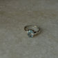 Blue Topaz Wavy Band 925 Sterling Silver Ring