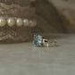 Blue Topaz Wavy Band 925 Sterling Silver Ring