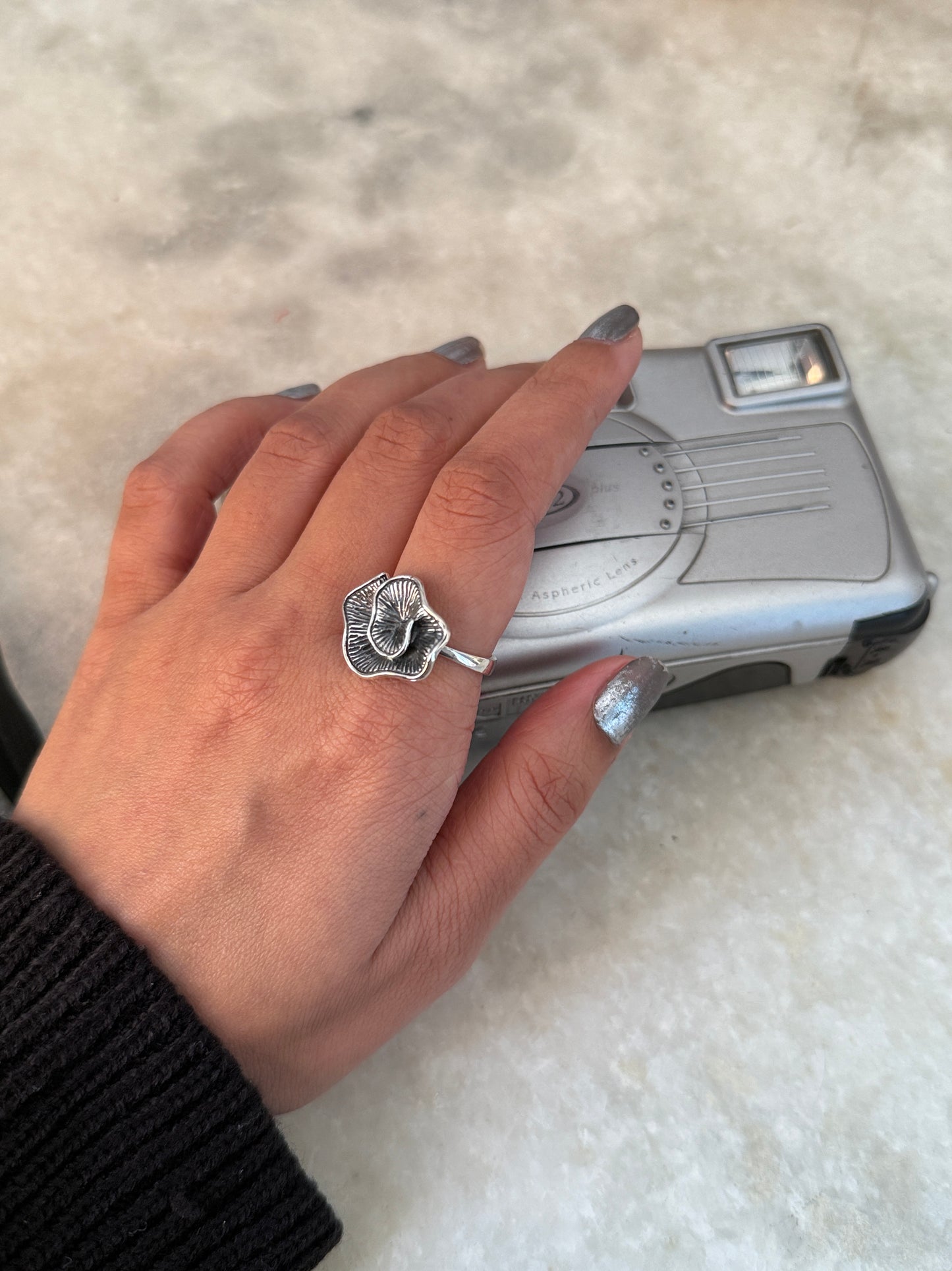 Shell Spiral 925 Sterling Silver Ring