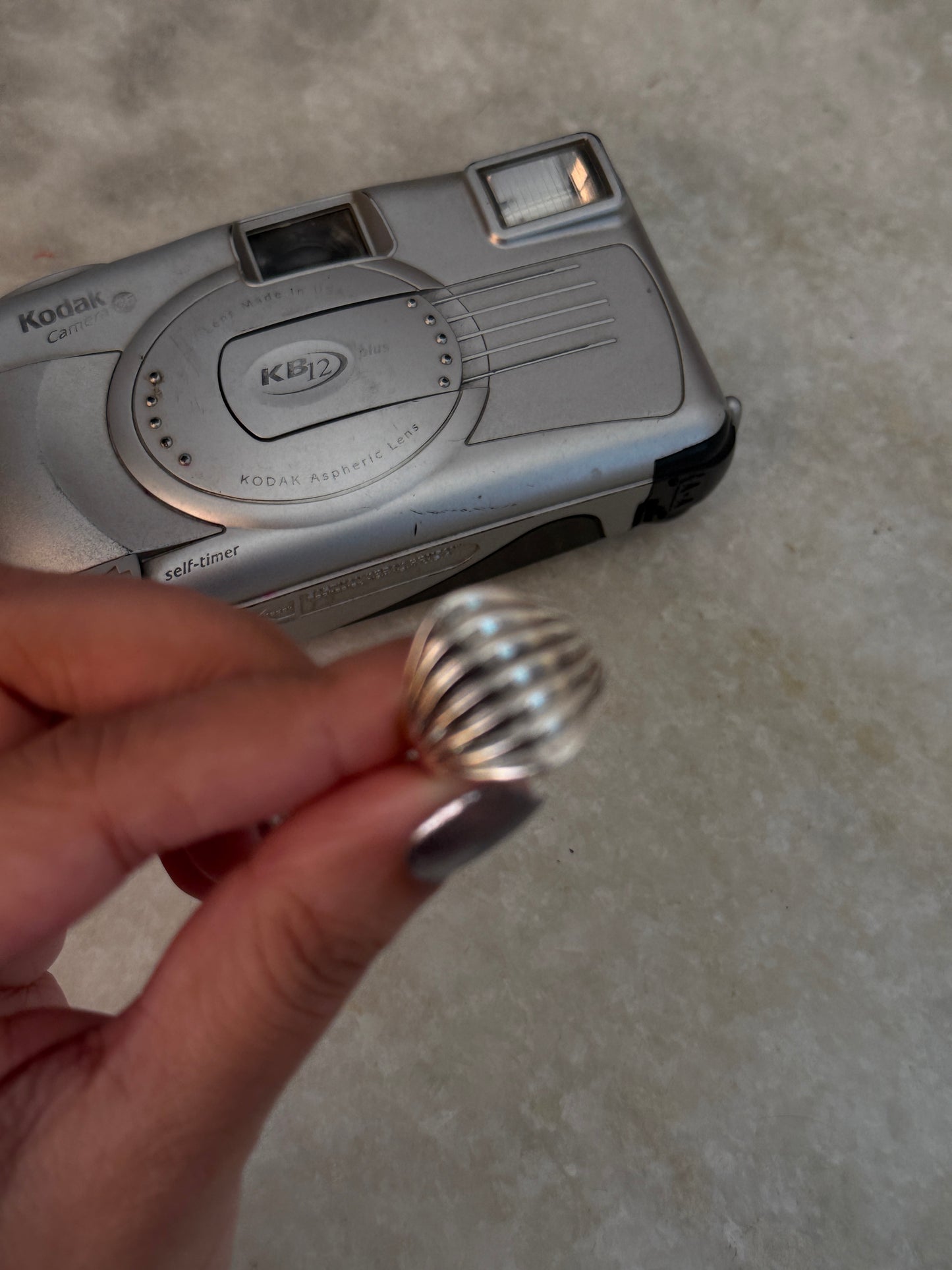 Chunky Dome Lines 925 Sterling Silver Ring