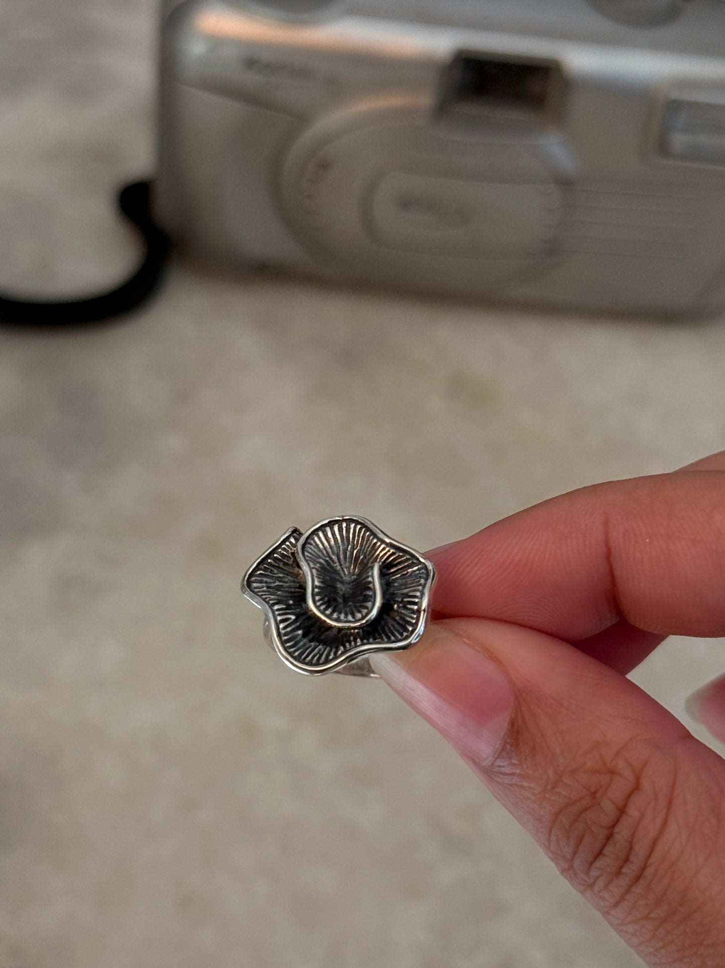 Shell Spiral 925 Sterling Silver Ring