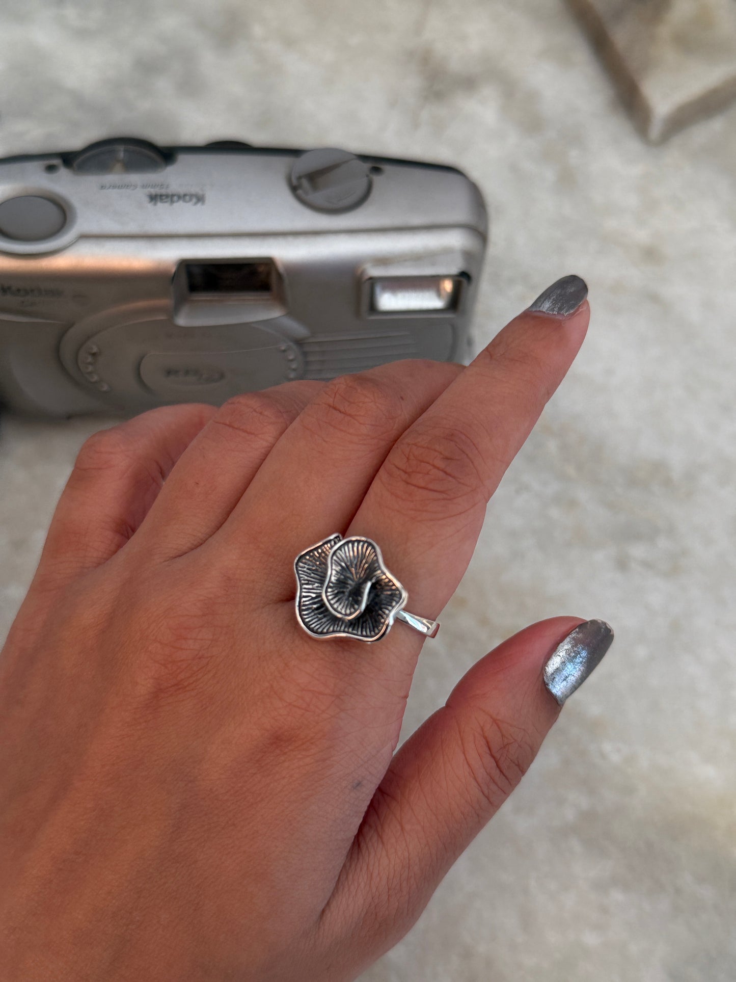 Shell Spiral 925 Sterling Silver Ring