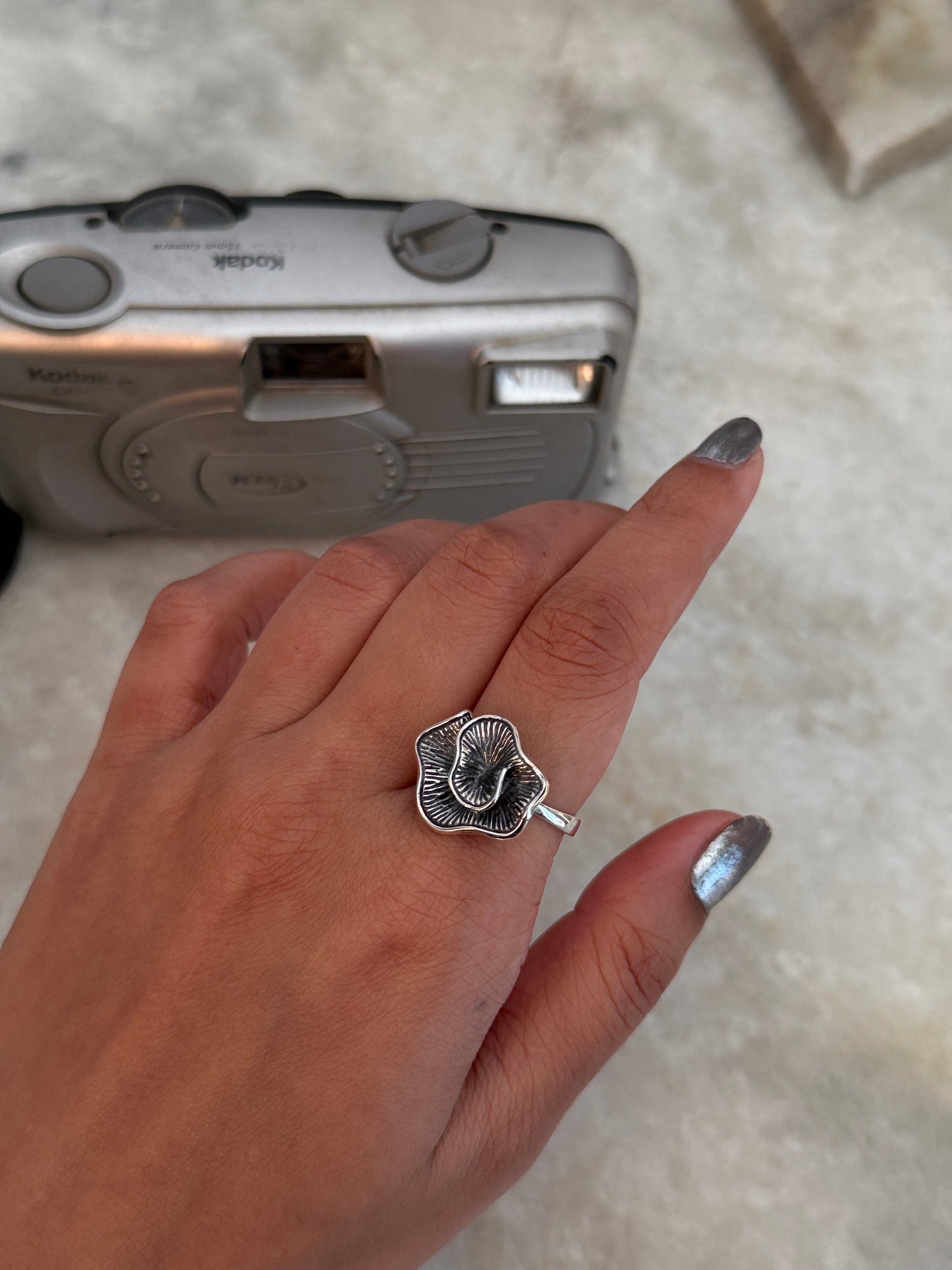 Shell Spiral 925 Sterling Silver Ring