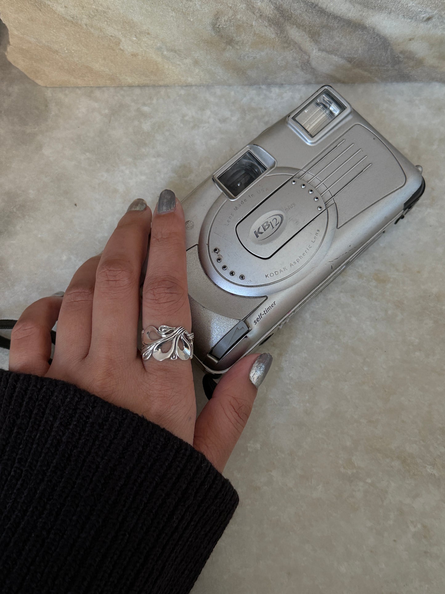 Thick vintage Filigree Motif 925 Sterling Silver Ring