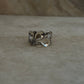 Thick vintage Filigree Motif 925 Sterling Silver Ring