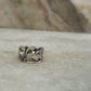 Thick vintage Filigree Motif 925 Sterling Silver Ring