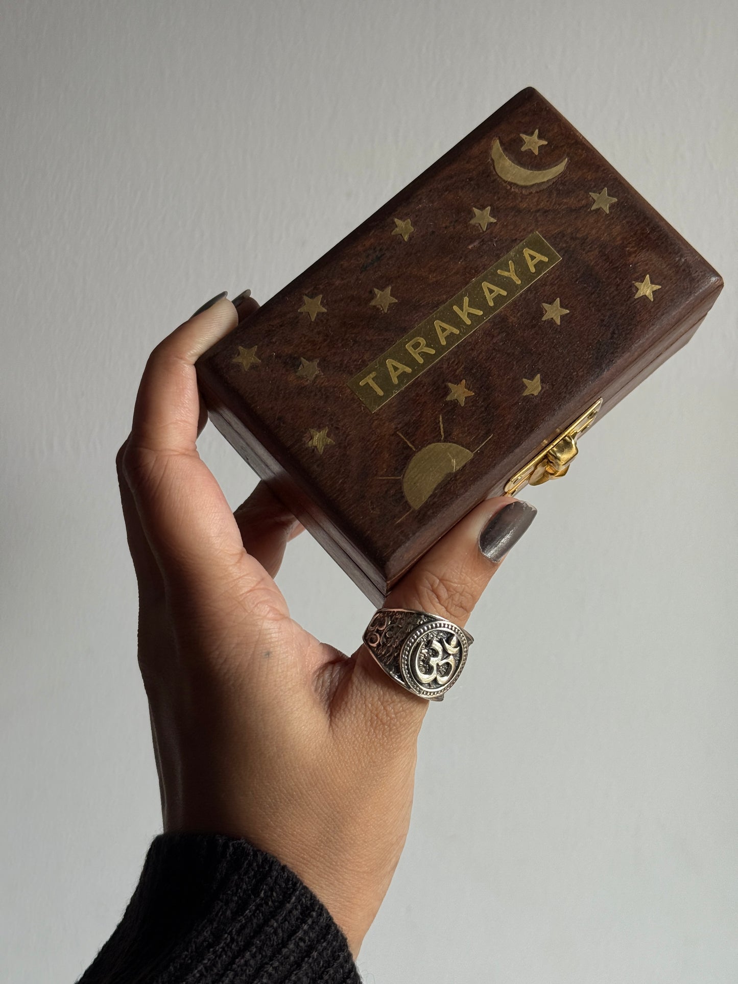 Antique Om/ Aum Statement Chunky 925 Sterling Silver Unisex Ring