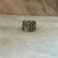 Antique Om/ Aum Statement Chunky 925 Sterling Silver Unisex Ring
