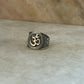 Antique Om/ Aum Statement Chunky 925 Sterling Silver Unisex Ring