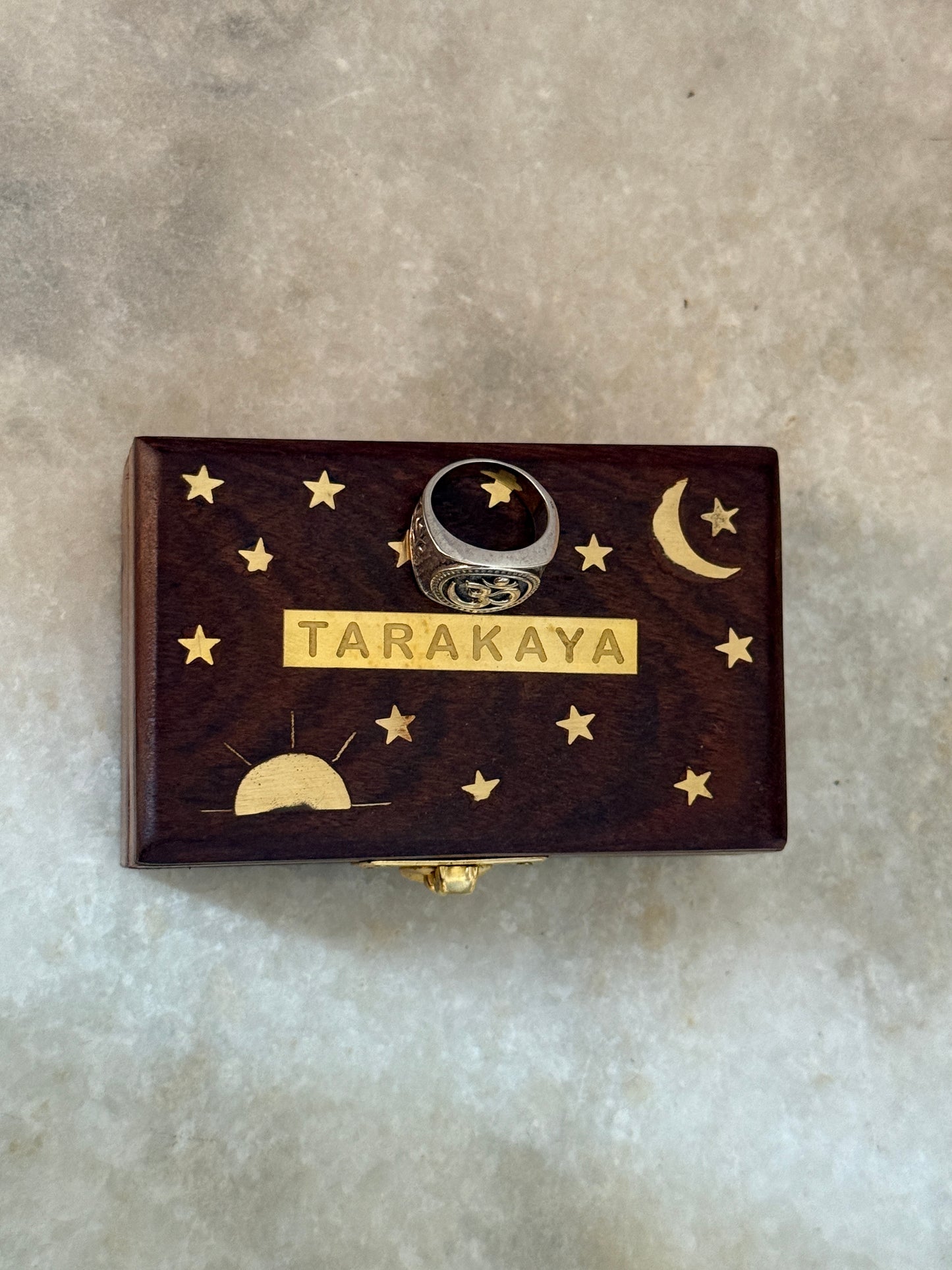 Antique Om/ Aum Statement Chunky 925 Sterling Silver Unisex Ring