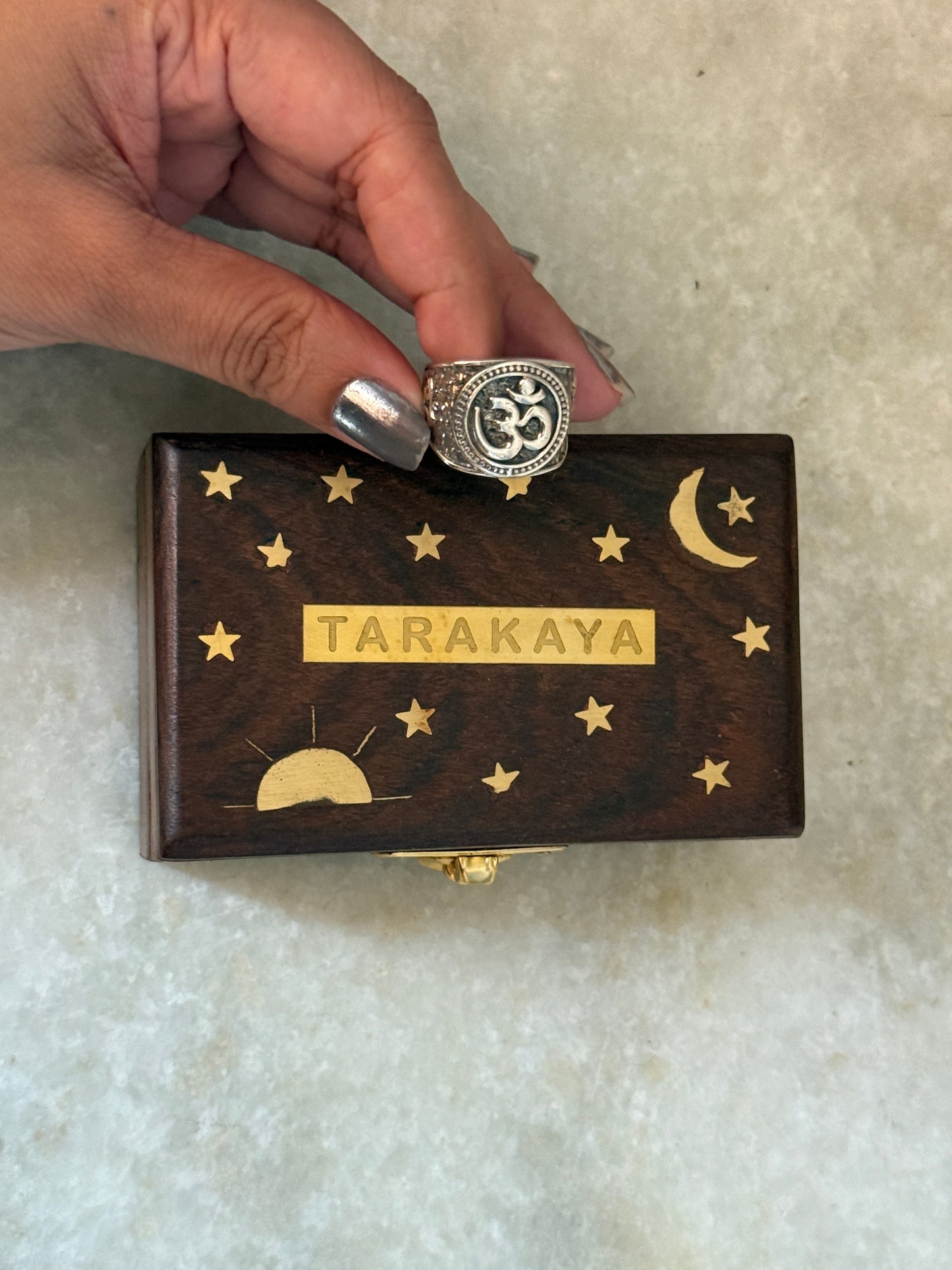 Antique Om/ Aum Statement Chunky 925 Sterling Silver Unisex Ring