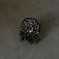 Antique Boho Ghungroo Flower 925 Sterling Silver Ring