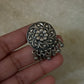 Antique Boho Ghungroo Flower 925 Sterling Silver Ring