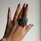Antique Boho Ghungroo Flower 925 Sterling Silver Ring
