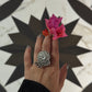 Antique Boho Ghungroo Flower 925 Sterling Silver Ring