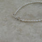 925 sterling silver anklet with boho freshwater pearls