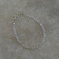 White moonstone natural crystal bracelet with 925 silver