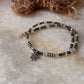 925 sterling silver smokey quartz emerald and quartz marijuana necklace  