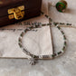 925 Sterling silver marijuana pendant necklace with smokey quartz and emerald accents