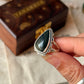 handcrafted 925 sterling silver psilomelane floral gemstone ring