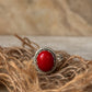 925 sterling silver red onyx flower edge boho statement ring  
