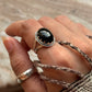 handcrafted 925 sterling silver black onyx oval ring