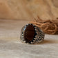 classic 925 sterling silver black onyx Turkish detailed ring