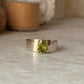 elegant 925 sterling silver peridot chunky oval ring