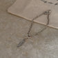 Handcrafted 925 sterling silver fish bone charm paper clip bracelet