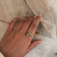 artisan 925 sterling silver peridot oval solitaire ring  