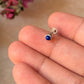 925 Sterling Silver Lapis Lazuli South Screw Back Minimal Nose Pin