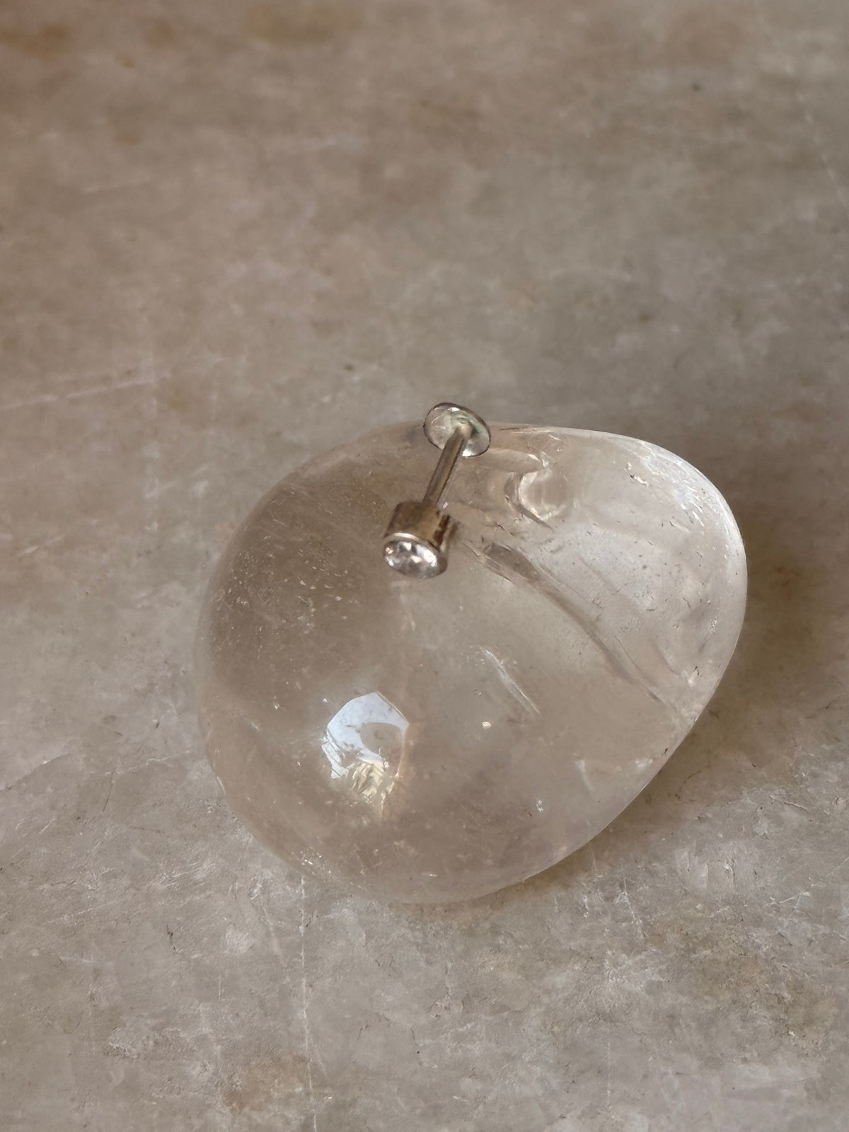 925 Sterling Silver White Cz South Screw Back Minimal Nose Pin