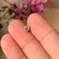925 Sterling Silver Labradorite South Screw Back Minimal Nose Pin