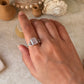 handcrafted 925 sterling silver rose quartz rectangle gemstone ring