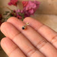925 Sterling Silver Garnet South Screw Back Minimal Nose Pin