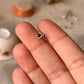 925 Sterling Silver Garnet South Screw Back Minimal Nose Pin