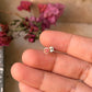 925 Sterling Silver Pink Cz South Screw Back Minimal Nose Pin