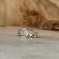 925 sterling silver moonstone oval solitaire ring  