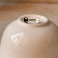925 Sterling Silver Black cz Prong Setting South Screw Back Nose Pin