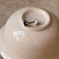 925 Sterling Silver Blue Cz Prong Setting South Screw Back Nose Pin