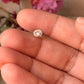 925 Sterling Silver White Cz Prong Setting South Screw Back Nose Pin